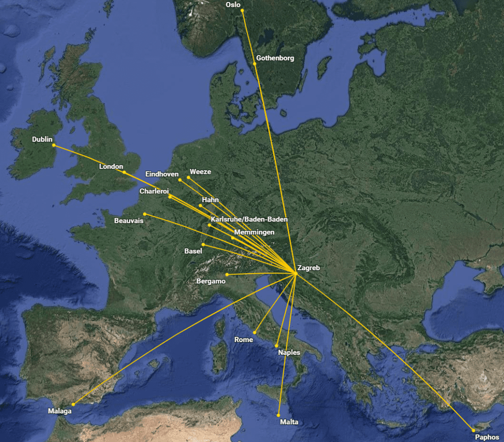 Ryanair najavio zimski red letenja te ukinuo 3 linije iz Zagreba