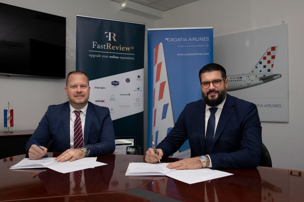 Croatia Airlines i Fast Review sklopili su ugovor o poslovnoj suradnji