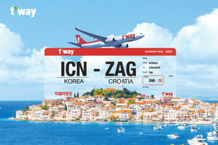 T&#8217;way Air otvorio prodaju na liniji između Seula i Zagreba