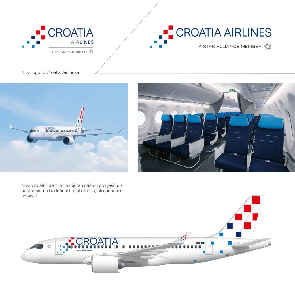 Prvi zrakoplov nove flote A220 Croatia Airlinesa odjeven u novo ruho!