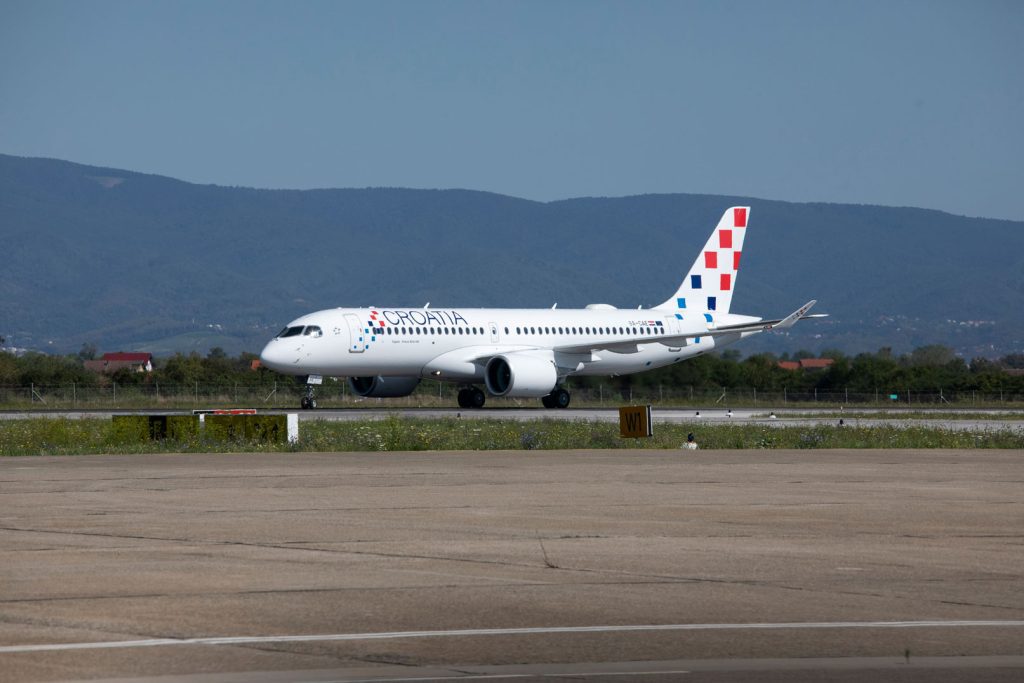 PRIOPĆENJE: Prvi Airbus A220 nove flote Croatia Airlinesa sletio u Hrvatsku