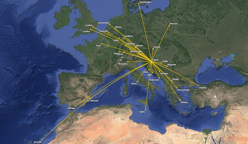 Zagreb prvog dana siječnja povezan s 33 destinacije